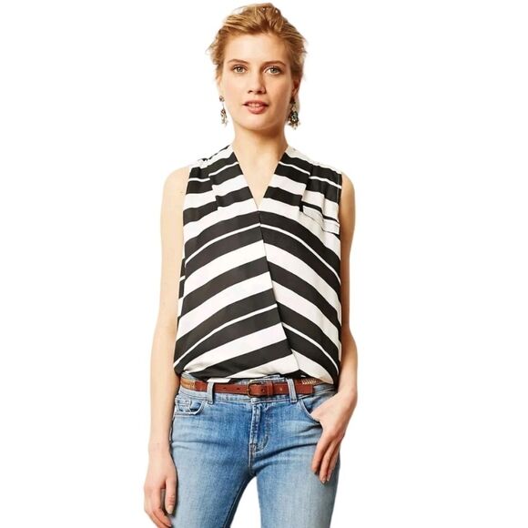 Anthropologie DOLAN Pia Crossover Tank Slouchy High-Low Top Small - Picture 1 of 7